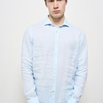 Camicia uomo celeste X66TNW UB1 ACCADEMIE TESSILI 