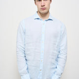 Camicia uomo celeste X66TNW UB1 ACCADEMIE TESSILI 