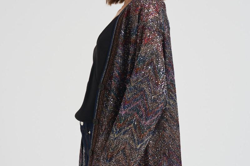 Cardigan over con scollo a V donna M0T BC005GS91P6 MISSONI 