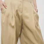 Pantalone donna wide-leg beige GWP01203 P00117015272 GOLDEN GOOSE 
