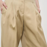 Pantalone donna wide-leg beige GWP01203 P00117015272 GOLDEN GOOSE 