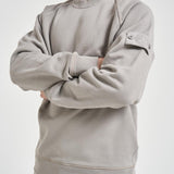 Felpa uomo girocollo grigio chiaro 6100028 S0F42V0064 STONE ISLAND 