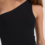 Body monospalla donna KIDA BLACK IRO 