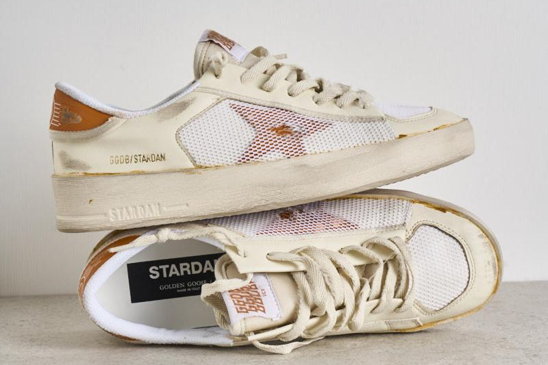 GOLDEN GOOSE Sneakers uomo Stardan con effetto vissuto GMF00479 F00545110342 GOLDEN GOOSE 