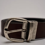 Cintura uomo doublef ace in pelle marrone e nera GI.ESCAPE DOUBLEFACE ACCADEMIE TESSILI 