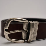 Cintura uomo doublef ace in pelle marrone e nera GI.ESCAPE DOUBLEFACE ACCADEMIE TESSILI 