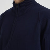 Cardigan uomo con zip blu notte RFCKN708A 110149A888 C.P. COMPANY 