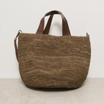 Borsa donna Mirozy in rafia marrone MIROZY DARKTEA IBELIV 