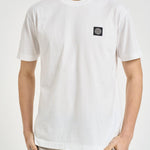 T-shirt uomo girocollo bianca con logo 2100027 S0013V0001 STONE ISLAND 