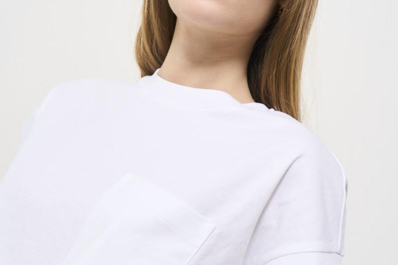T-shirt donna girocollo bianca F5SW62 A01 LIVIANA CONTI 