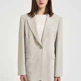 Giacca donna monopetto grigia 106762A18E DEDDYI18 PINKO 