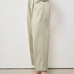Pantalone donna a palazzo verde salvia P04335 1920045 PESERICO 