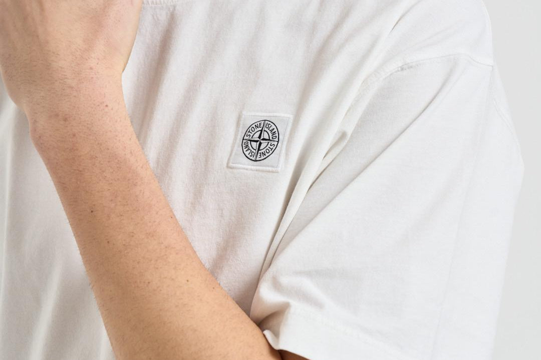 T-shirt uomo girocollo bianca 2100030 S0115V0001 STONE ISLAND 