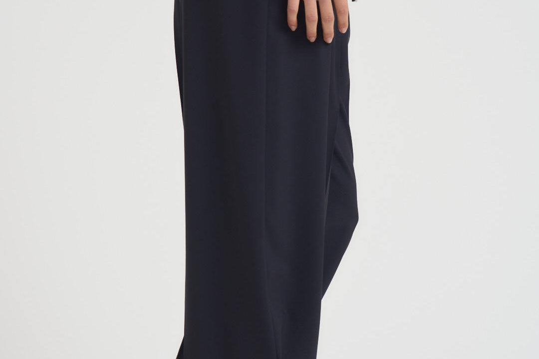Pantaloni donna gamba dritta blu notte N87 N08 LIVIANA CONTI 