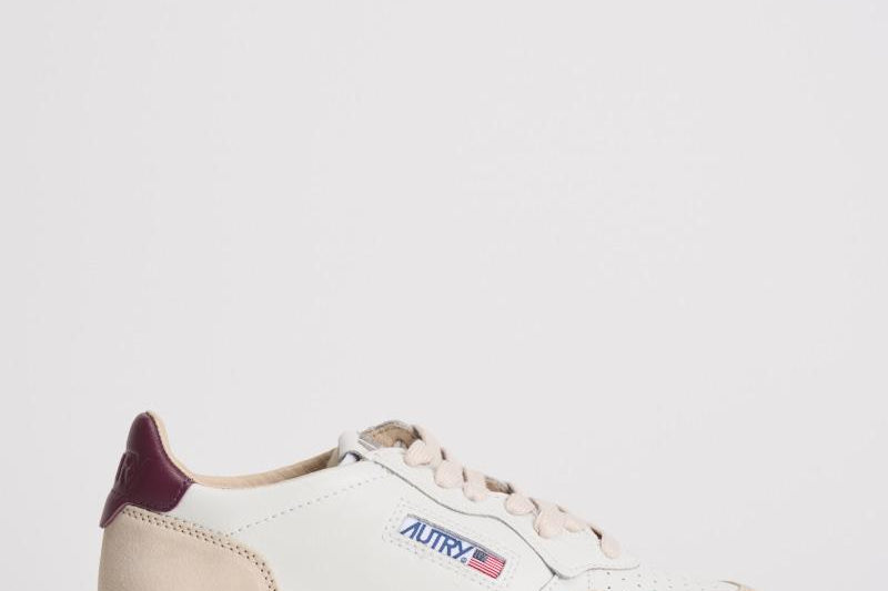 Sneakers donna Medalist panna, beige e bordeaux AULW LS03 AUTRY 