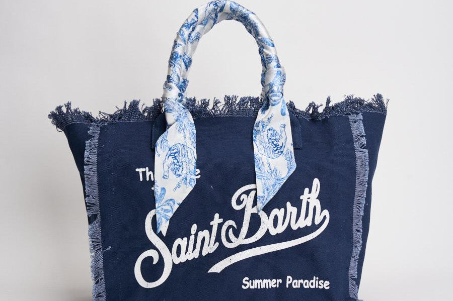 Borsa donna Vanity blu e celeste VANITY 09850L MC2 SAINT BARTH 