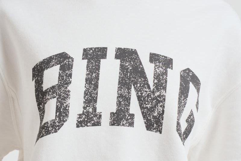 Felpa donna girocollo Jay bianca 11002 OFW1 ANINE BING 