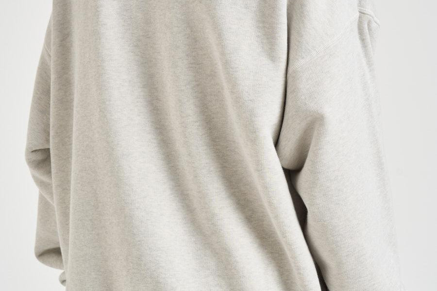Felpa uomo girocollo grigio chiaro GUP02711 P00241260665 GOLDEN GOOSE 