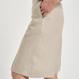 Bermuda donna in lino beige JOSEPHINE 43 BRIGLIA 