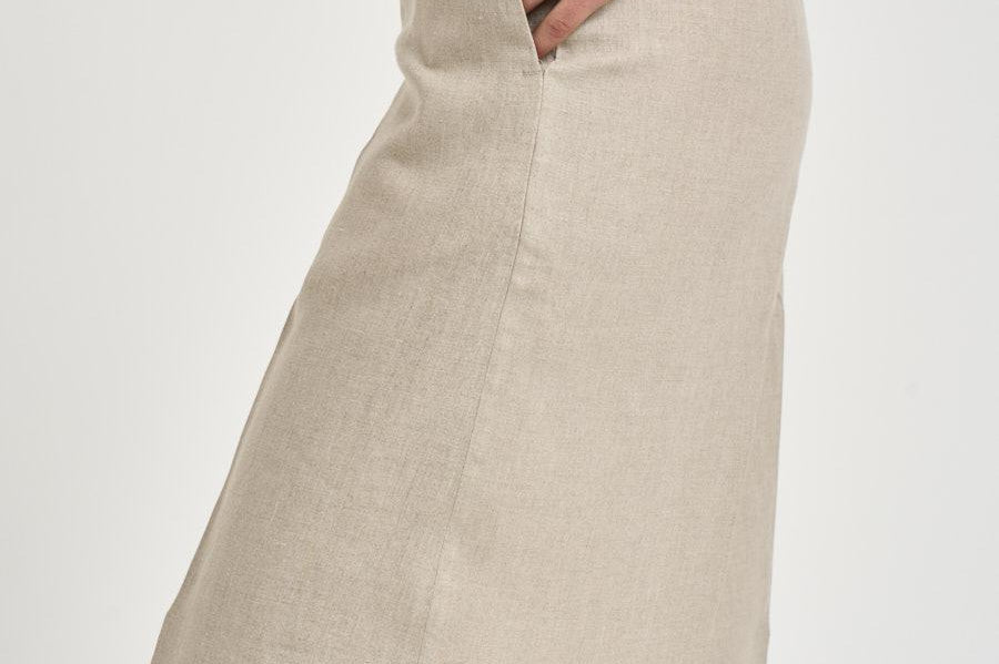 Bermuda donna in lino beige JOSEPHINE 43 BRIGLIA 