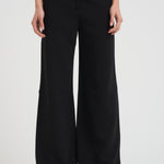 Pantalone donna largo in cady nero JEZ 001 MAX MARA STUDIO 