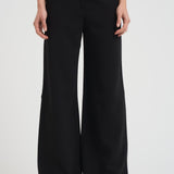Pantalone donna largo in cady nero JEZ 001 MAX MARA STUDIO 