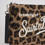Pochette donna Parisienne in misto lana leopardata PARISIENNE FTLEO18 MC2 SAINT BARTH 