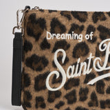 Pochette donna Parisienne in misto lana leopardata PARISIENNE FTLEO18 MC2 SAINT BARTH 