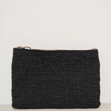 Pochette donna Ampy in rafia nera AMPY BLACK IBELIV 