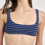 Bikini donna blu a righe bianche NAIMA+ELISE 02916L MC2 SAINT BARTH 