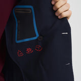 Giacca uomo doppiopetto blu notte 2845 557171 L.B.M. 