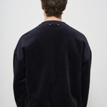 Felpa uomo nera girocollo GUP01938 P00187250907 GOLDEN GOOSE 