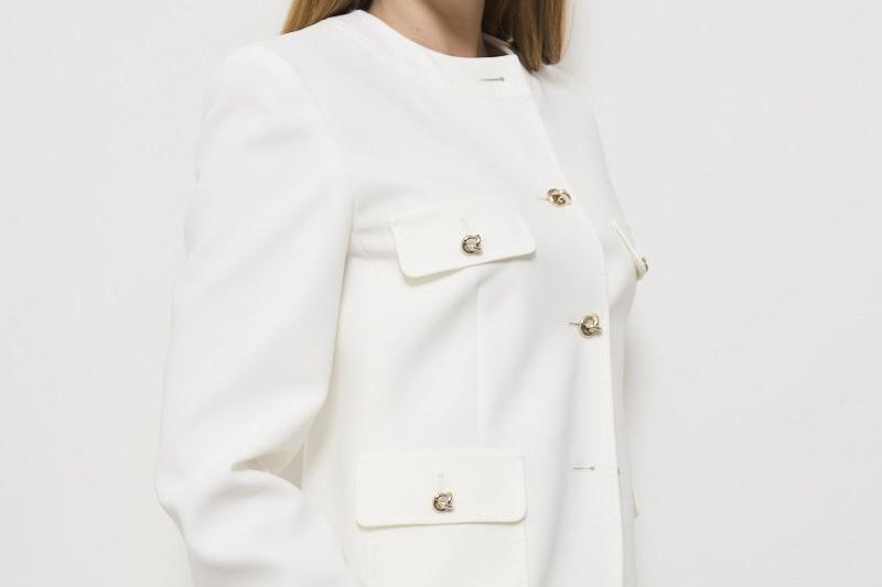 Giacca donna bianca Yana YANA 1032709 MAX MARA STUDIO 
