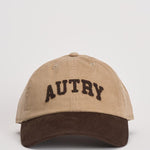 Cappellino uomo in velluto marrone e beige ACPU Q9BY AUTRY 