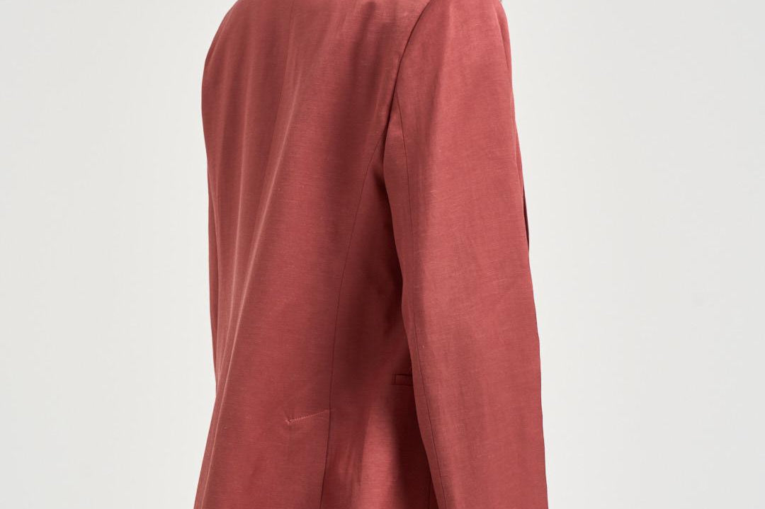 Blazer donna doppiopetto rosso mattone A01214D 01926124 PESERICO 