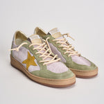 Sneakers donna Ball Star grigia e gialla GWF00117 F00814583251 GOLDEN GOOSE 