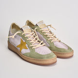 Sneakers donna Ball Star grigia e gialla GWF00117 F00814583251 GOLDEN GOOSE 