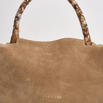 Borsa donna Sveva midi in suede beige BT2006 BISCOTTO ORCIANI 
