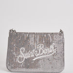 Pochette donna Parisienne con paillettes argento PARISIENNE MPAILAR MC2 SAINT BARTH 