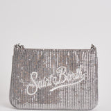 Pochette donna Parisienne con paillettes argento PARISIENNE MPAILAR MC2 SAINT BARTH 