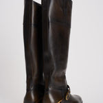 Stivali donna Charlie marroni GWF00897 F00763155390 GOLDEN GOOSE 