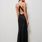 Abito donna lungo nero SORLANE BLACKLUREX IRO 