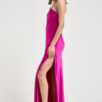 Abito donna lungo fuxia 626SS6815S FUCHSIA DANAME 