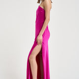 Abito donna lungo fuxia 626SS6815S FUCHSIA DANAME 