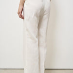 Pantalone donna bianco con pinces SIMONA LM104WHITE BERWICH 
