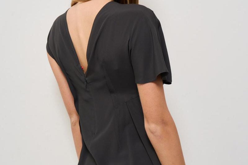 T-shirt donna girocollo nera S5SU03 Y54 SEMICOUTURE 