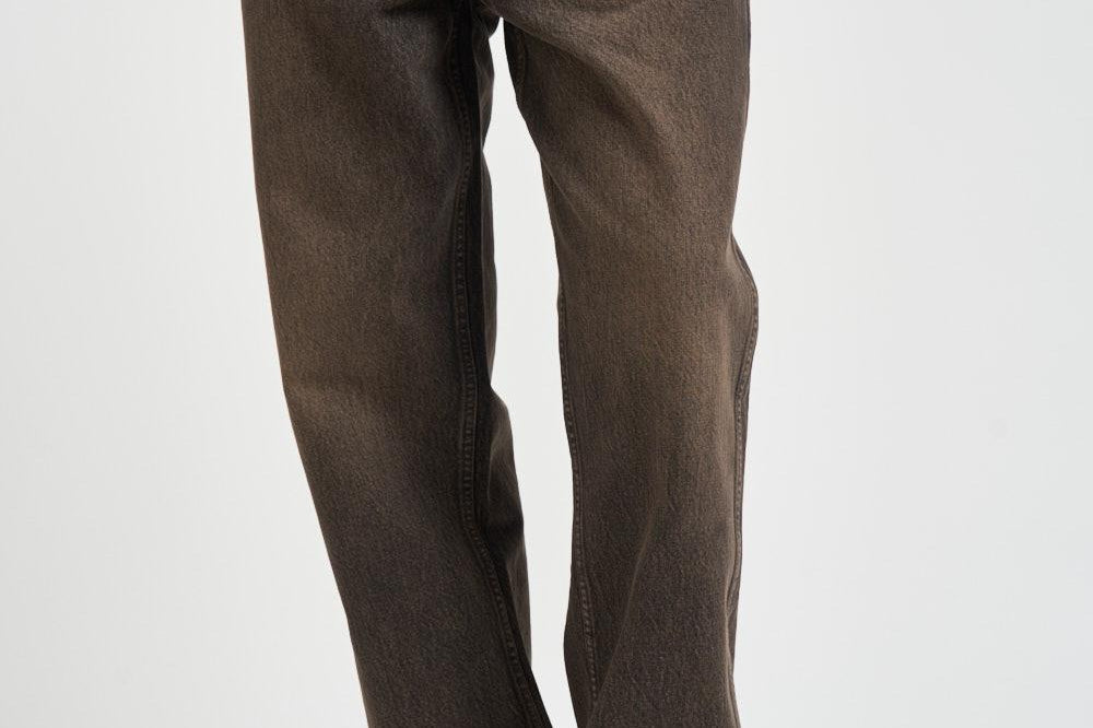 Jeans uomo in denim vissuto marrone 100499 16BARK REPRESENT 