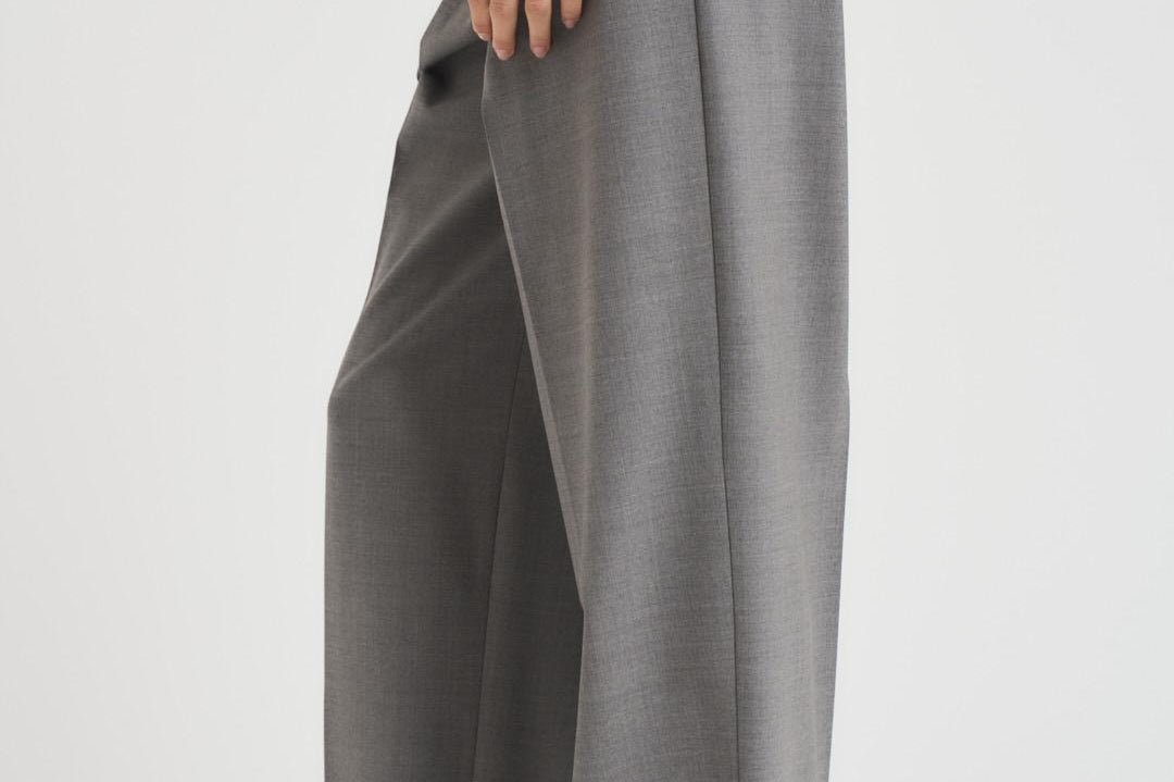 Pantalone donna a palazzo grigio ENTRATA 010 MAX MARA STUDIO 