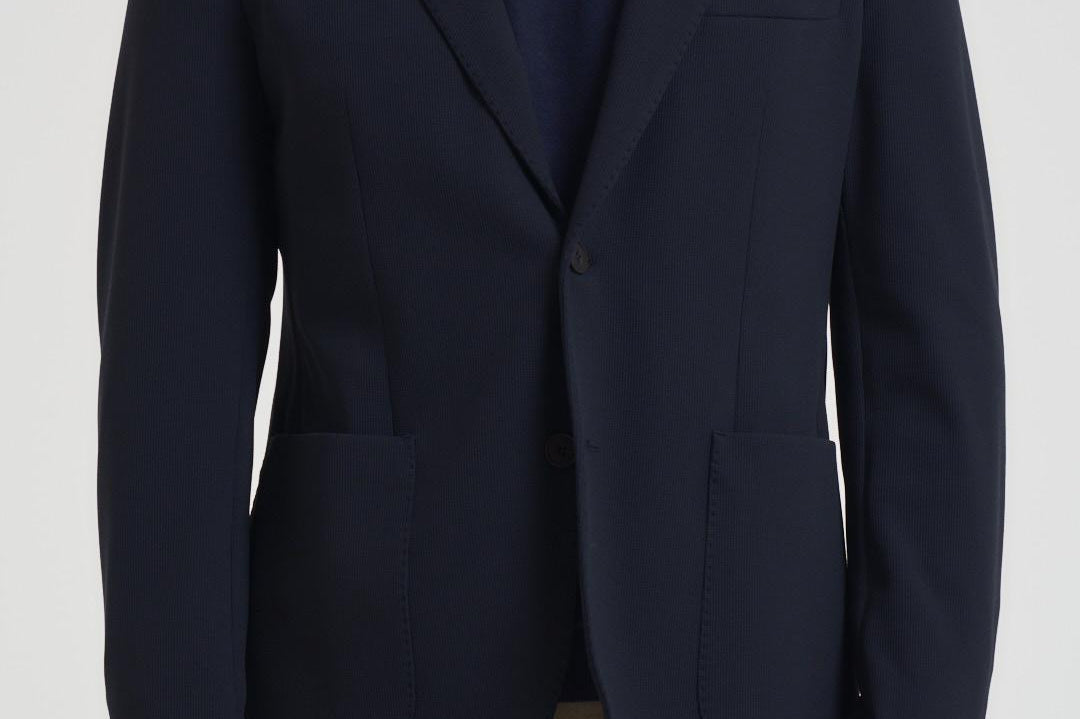 Giacca uomo monopetto blu scuro 2844 557171 L.B.M. 