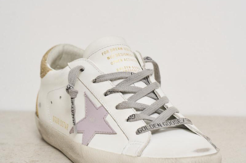 Sneakers donna Super Star talloncino dorato GWF00102 F00684212151 GOLDEN GOOSE 